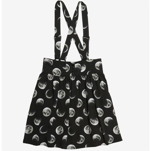 Hot Topic Dresses & Skirts - Moon Phase Suspender Skirt Hot Topic